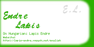 endre lapis business card